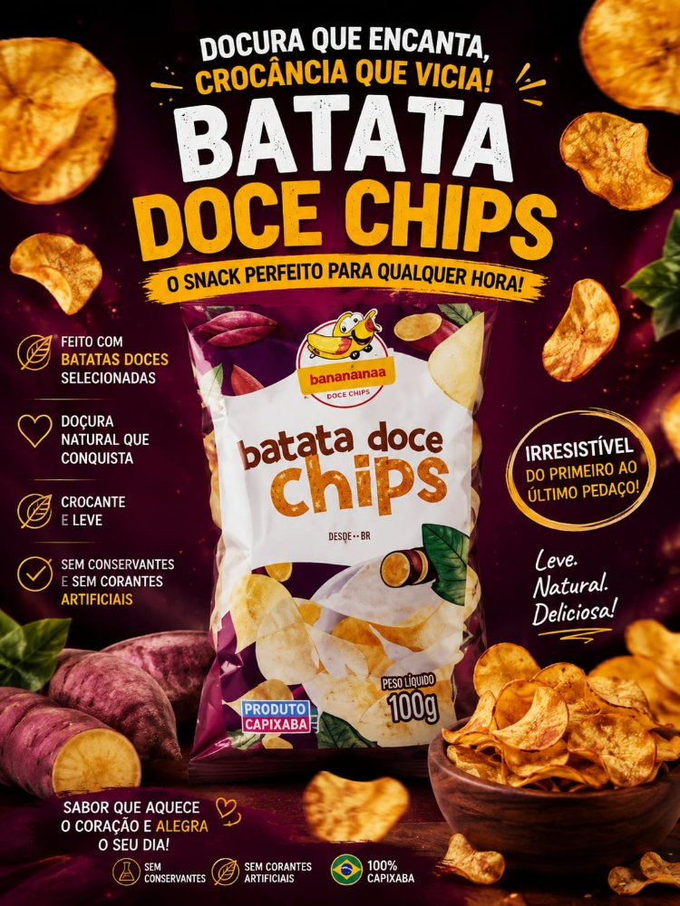Batata Doce Chips Parada de Ibiraçu