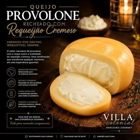 Provolone Trufado Com Requeijão